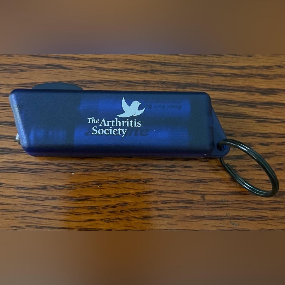 $3 Add-On Keychain Flashlight Blue Working Handy Light